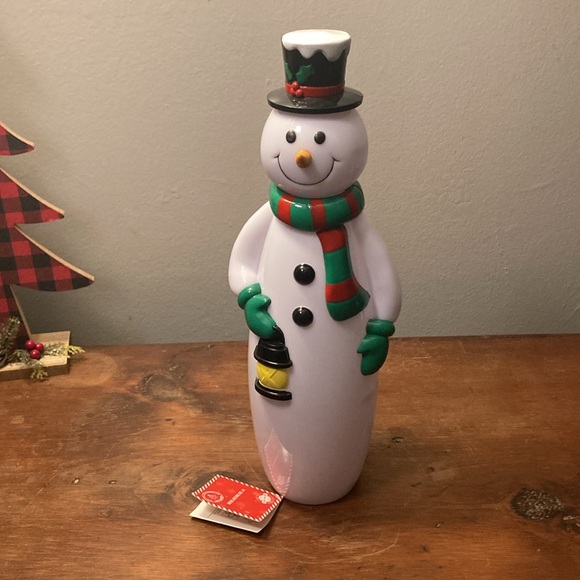 NWT- 14” LED Light Up Adorable Snowman Decoration 🔋 Operated - Picture 5 of 17